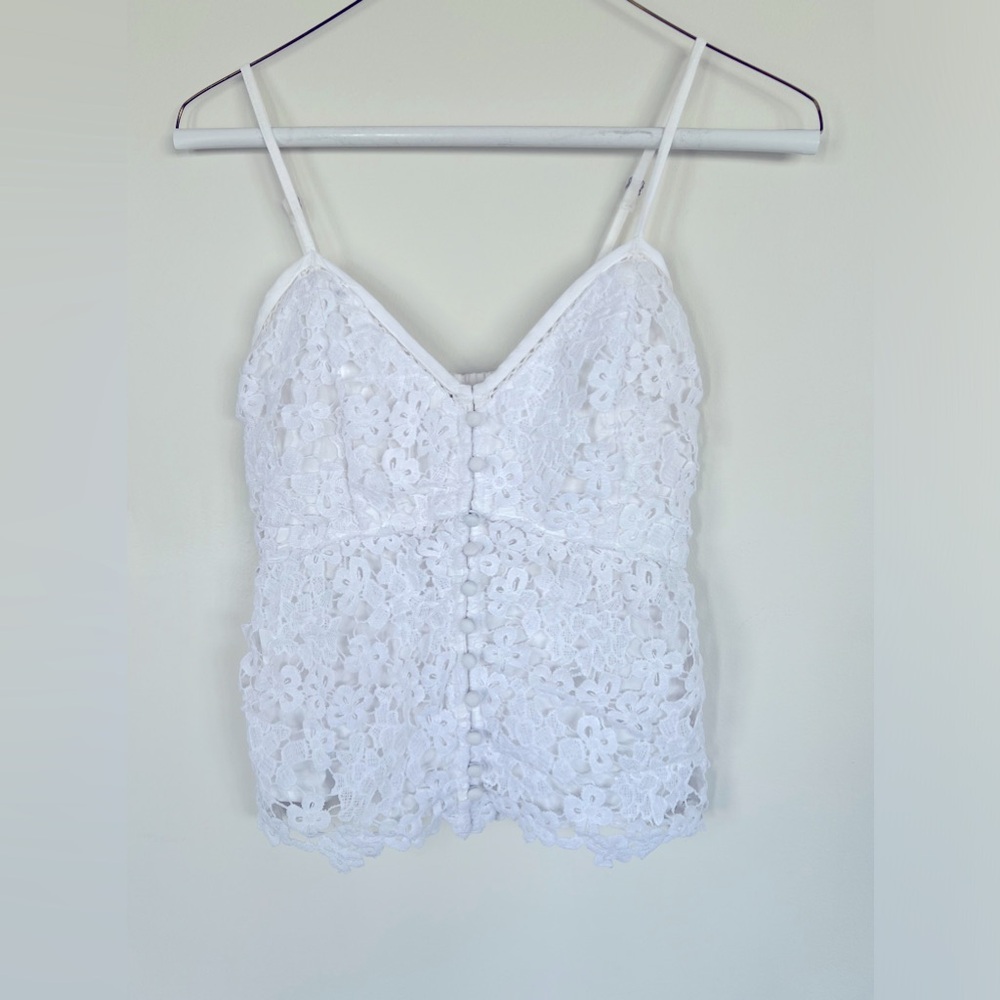 Abercrombie Peplum Lace Camisole